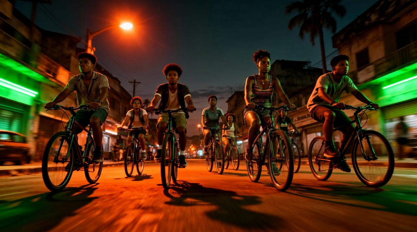 Riders nocturnes traversant la ville après 18h